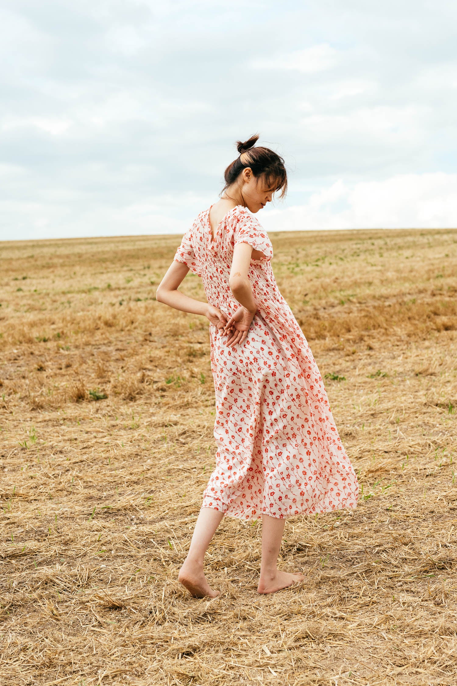 sale asymmetric moonbeam dress print