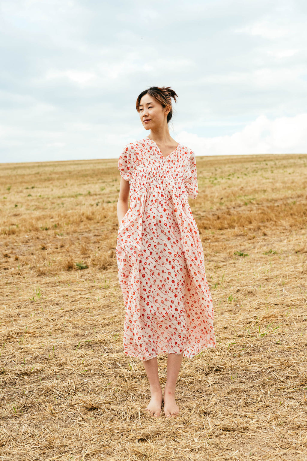 sale asymmetric moonbeam dress print