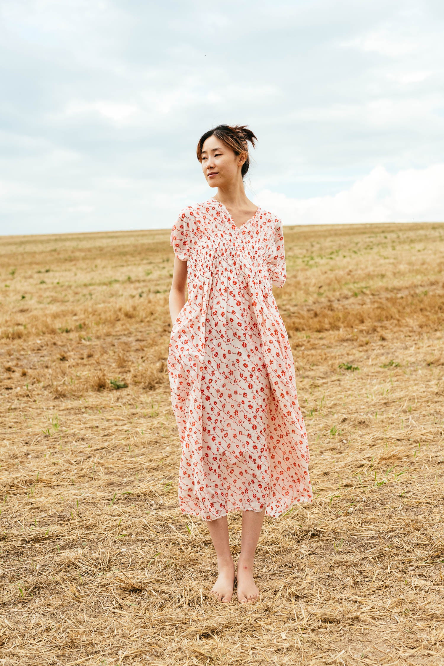 sale asymmetric moonbeam dress print