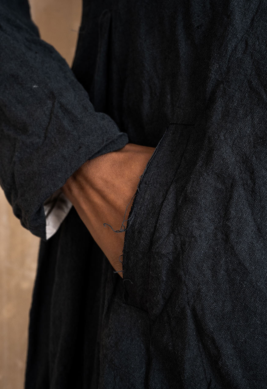sale theif coat linen cotton