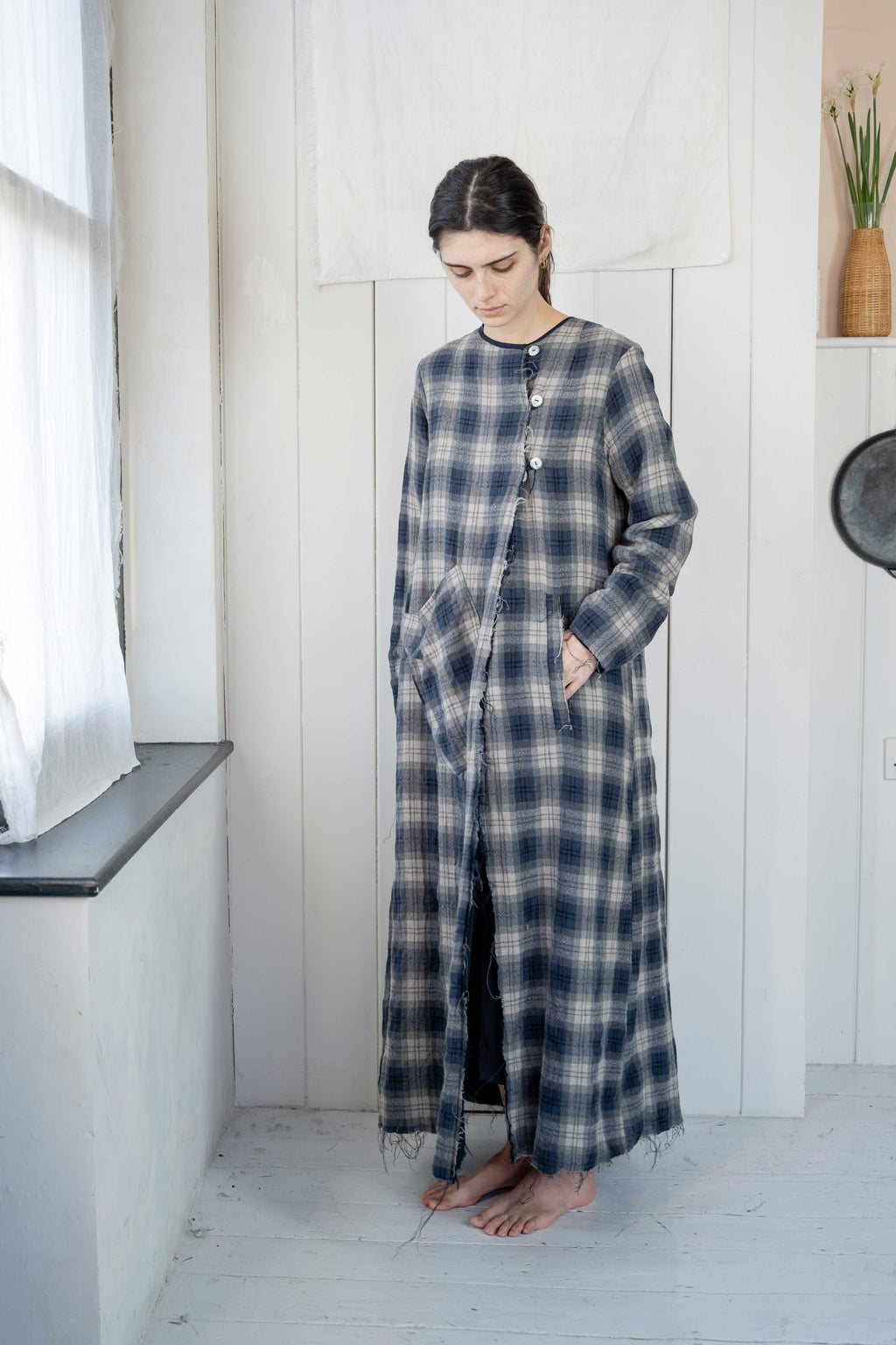 sale back pleat coat reversible