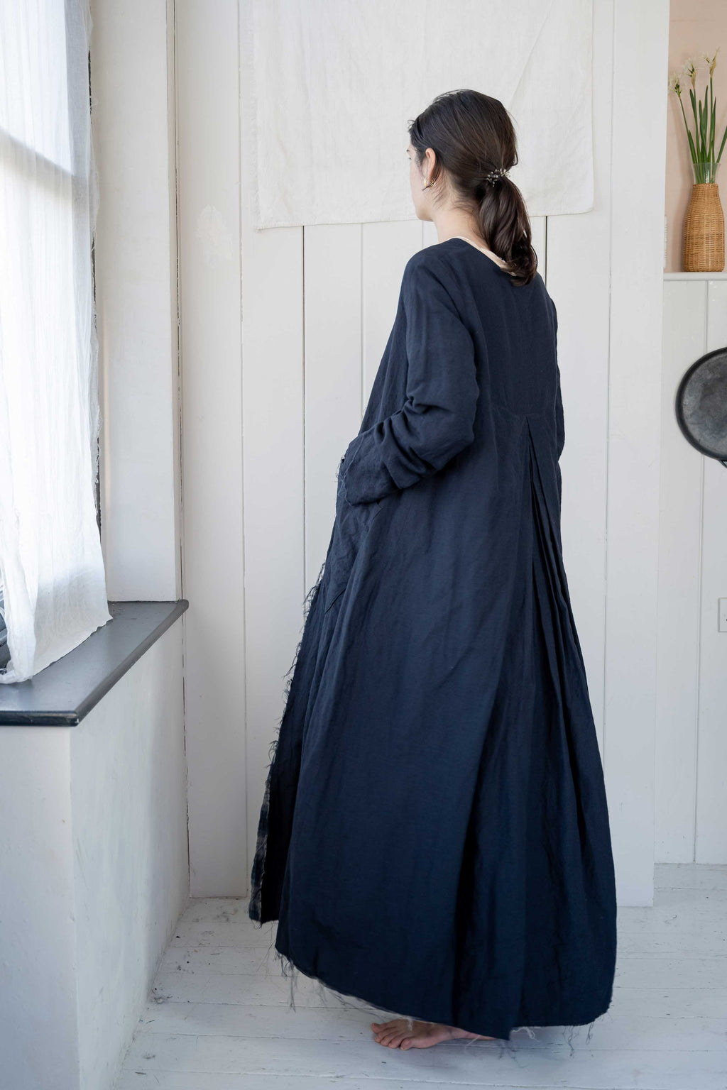 sale back pleat coat reversible