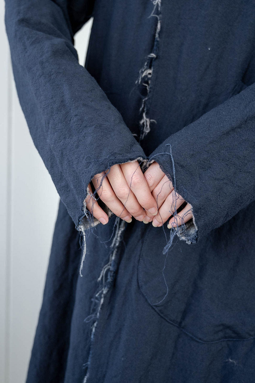 sale back pleat coat reversible