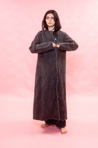 back pleat coat cotton patina