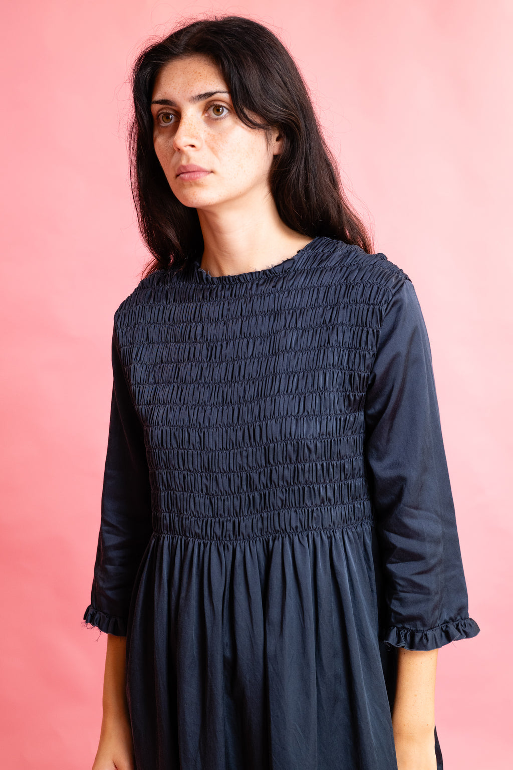 bailey dress silk cotton satin