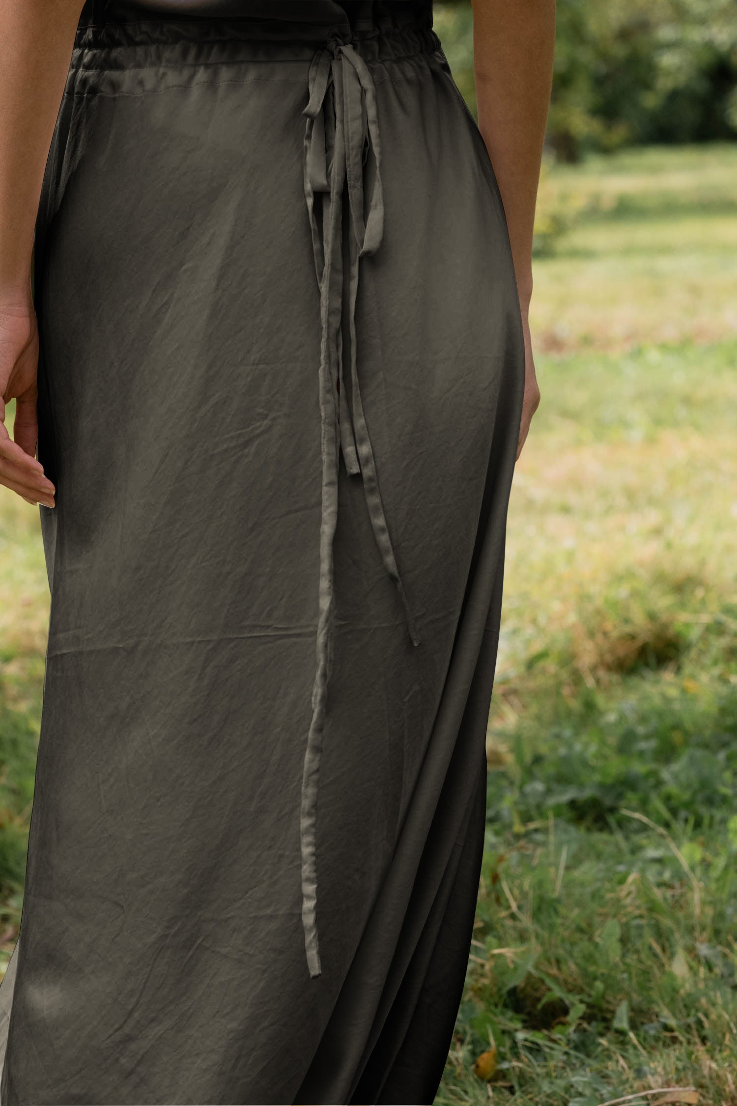 sale bias cut silk cotton satin dress
