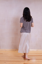 sale bias cut skirt short silk cotton satin