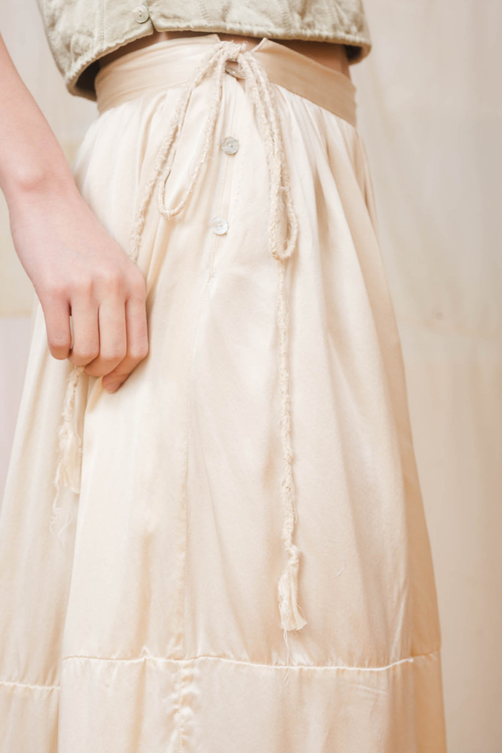 sale big satin skirt