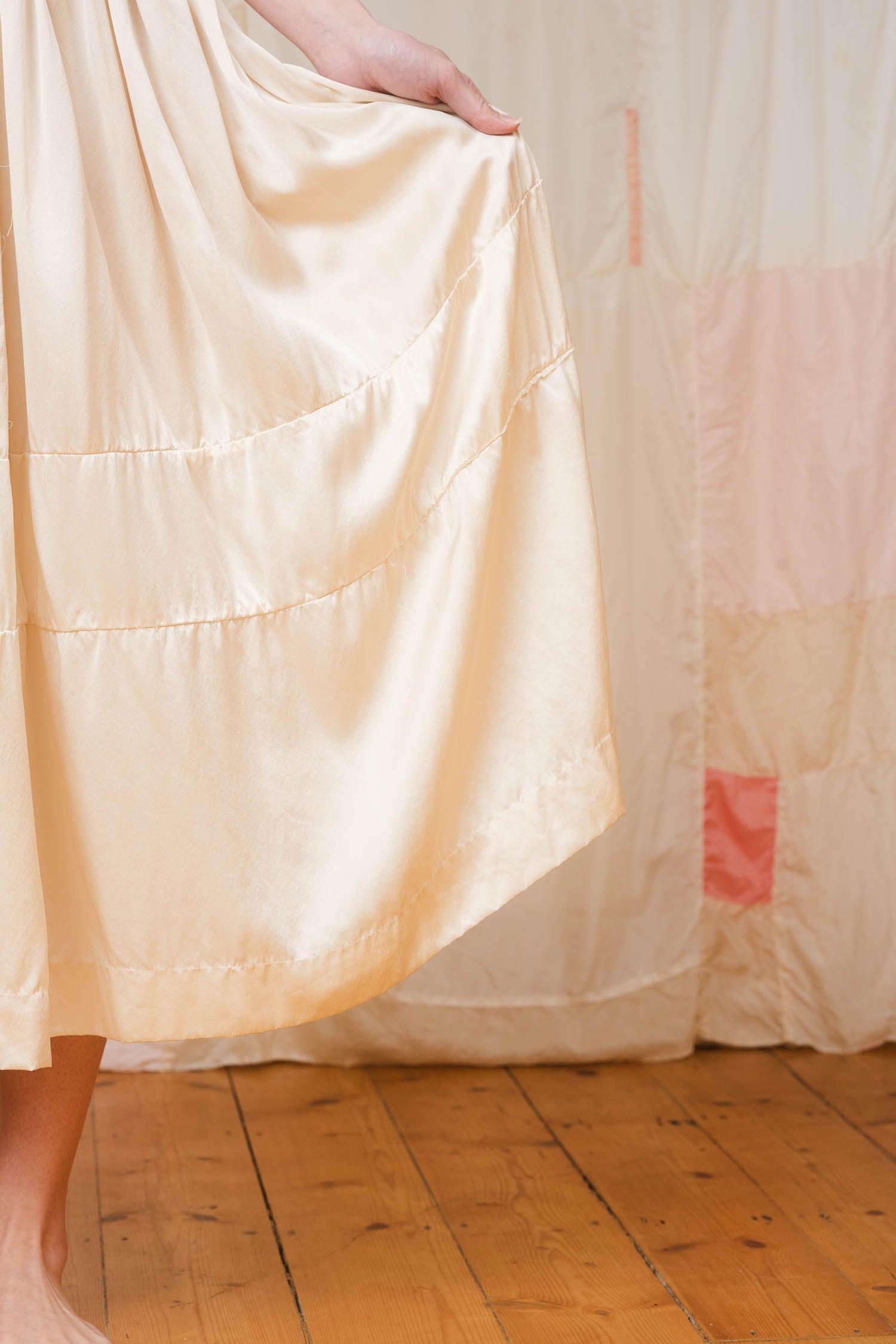 sale big satin skirt