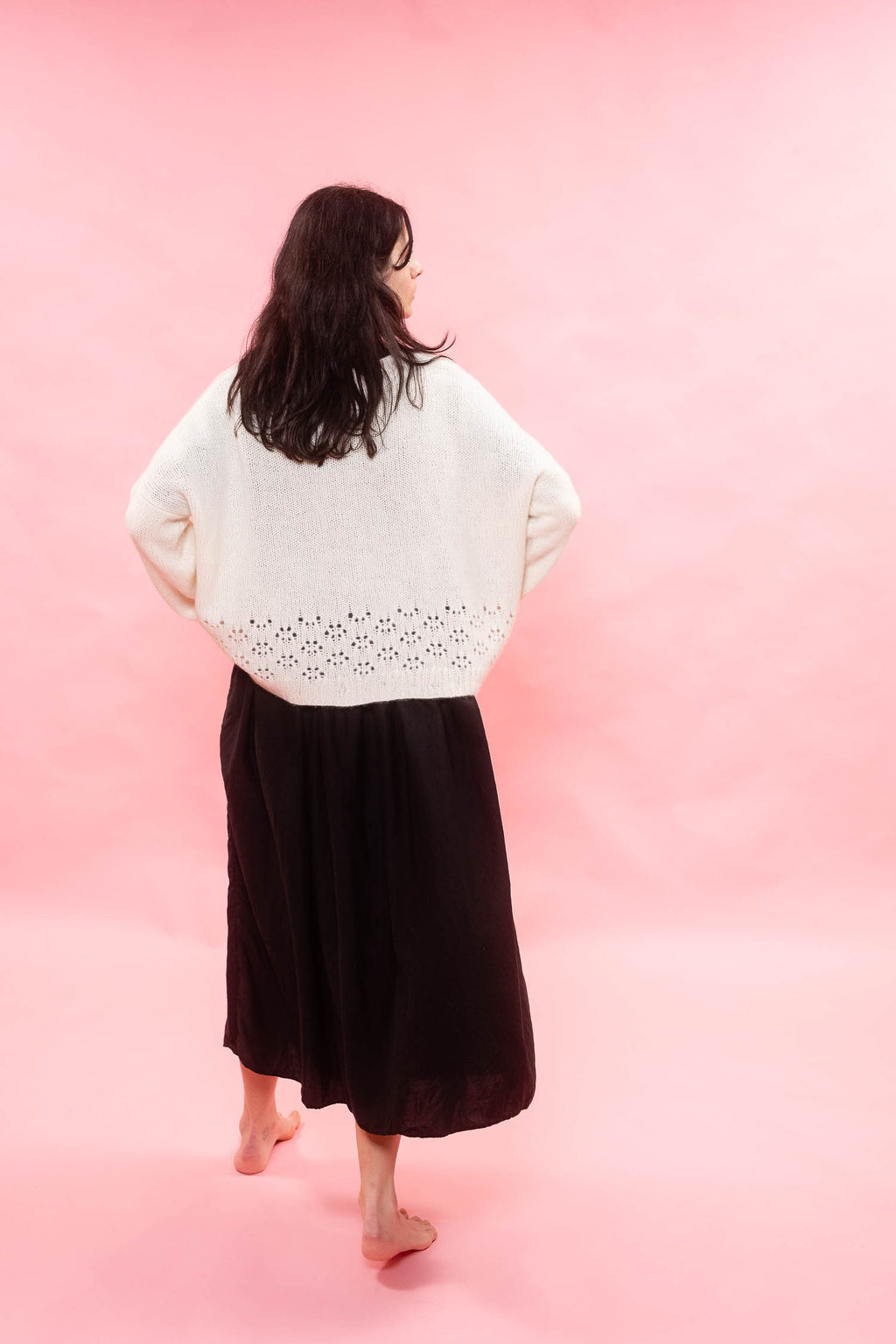 big lacey sweater cashmere