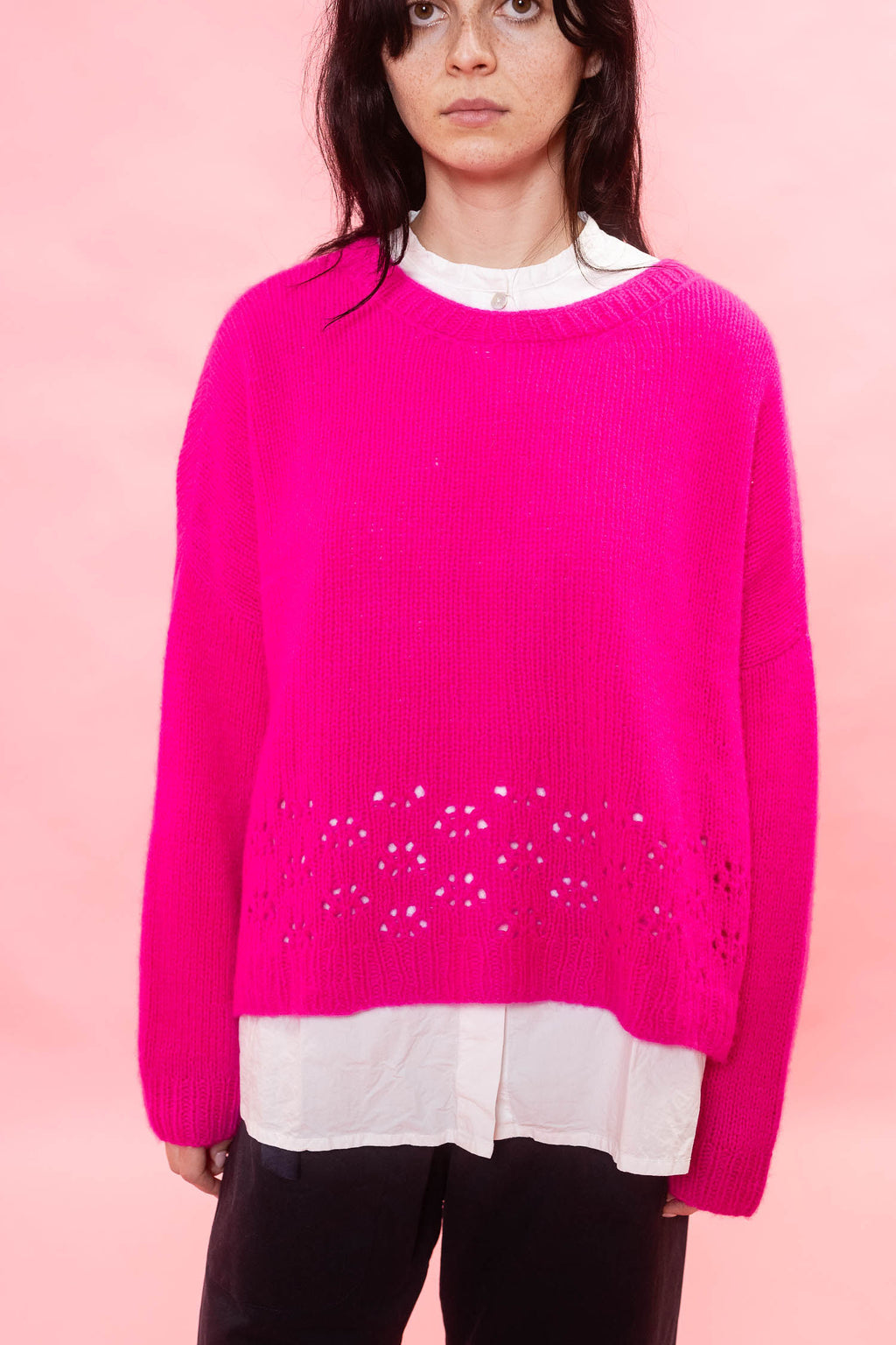 big lacey sweater cashmere