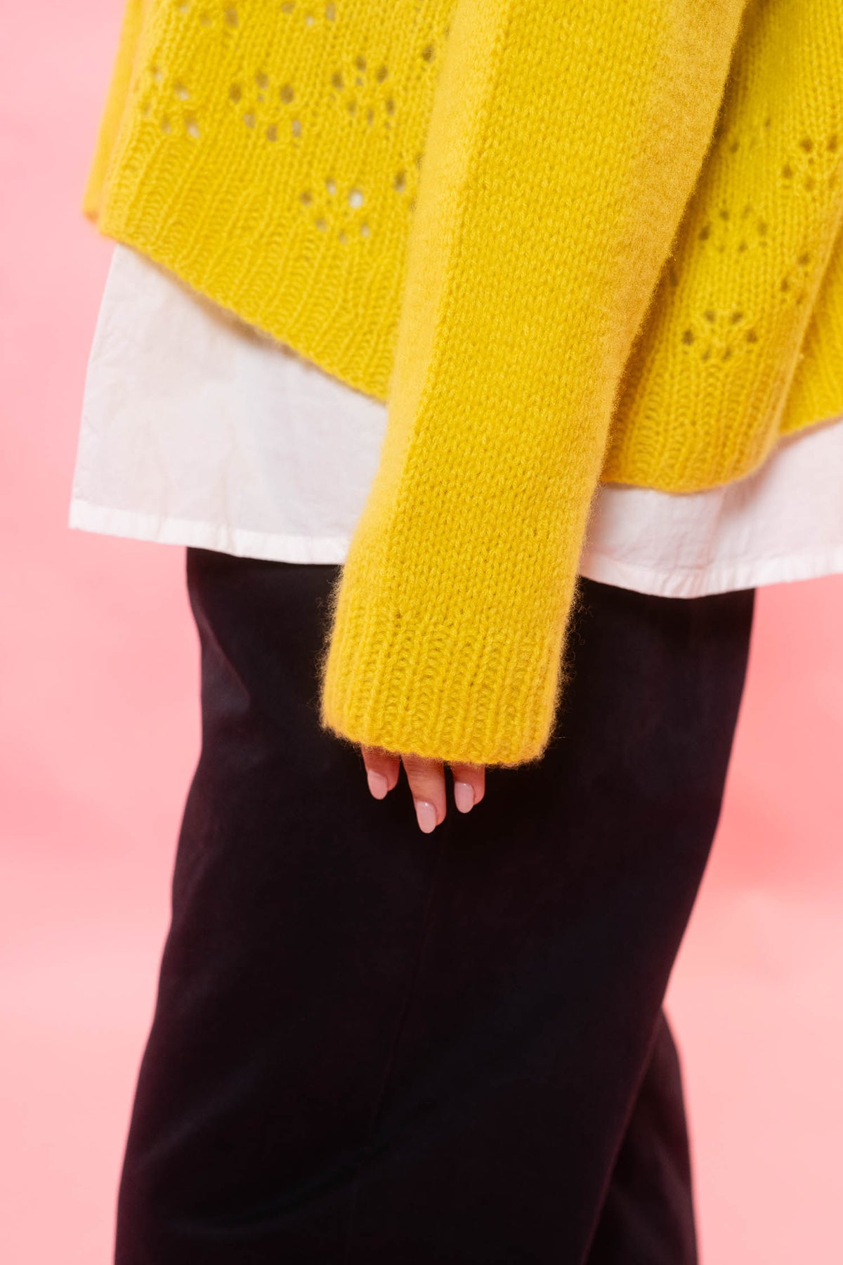 big lacey cardigan cashmere
