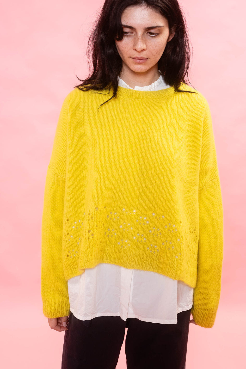 big lacey sweater cashmere