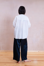 button thru shirt cotton poplin