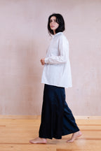 button thru shirt cotton poplin