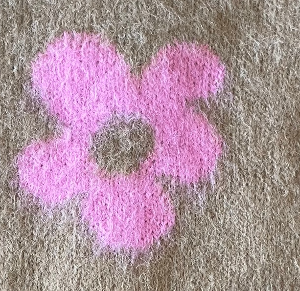 flower nickel alpaca cardi