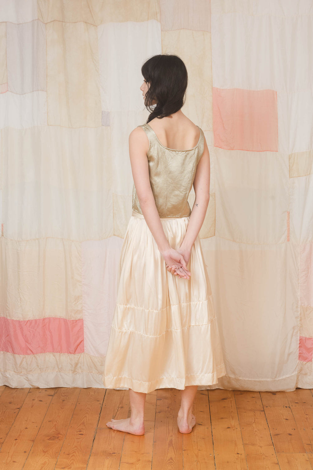 sale big satin skirt