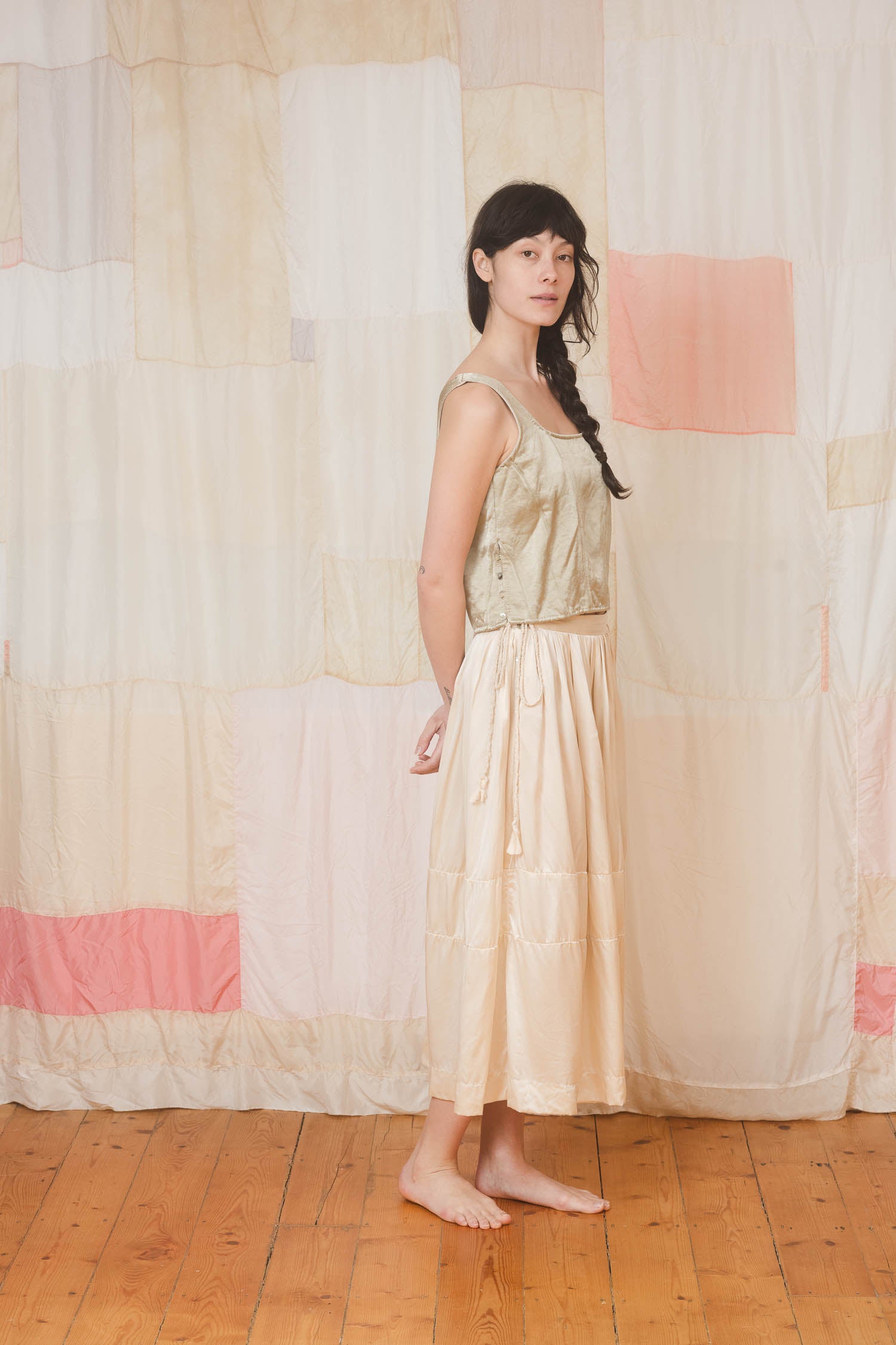 sale big satin skirt