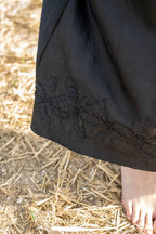 sale cutwork skirt long silk cotton satin