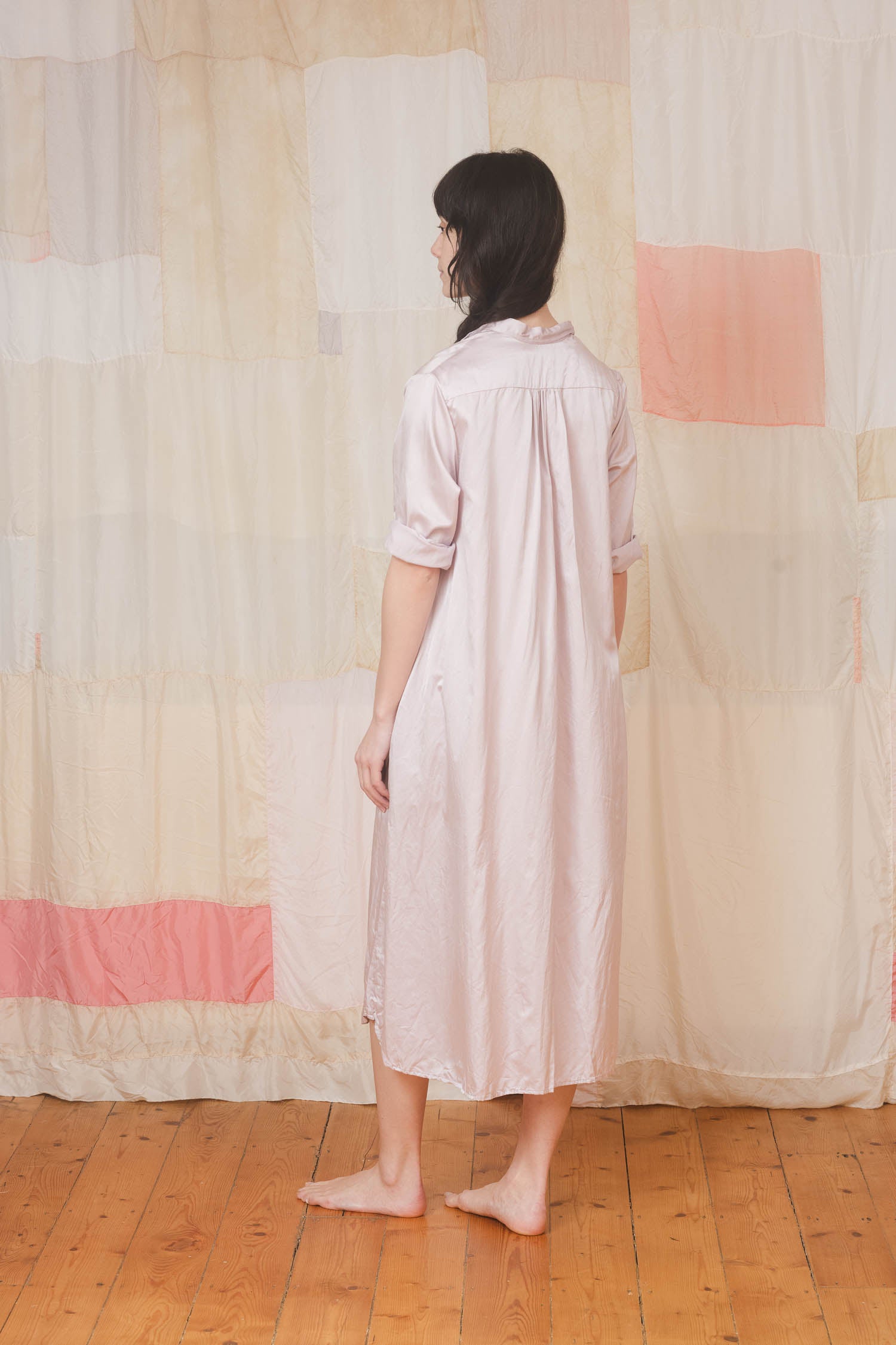 sale dewey dress silk cotton satin