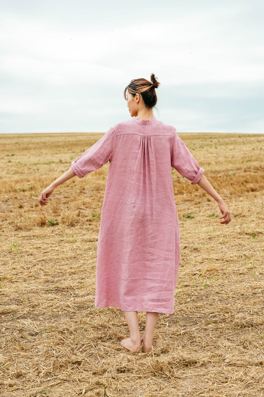 sale dewey dress washed Irish linen