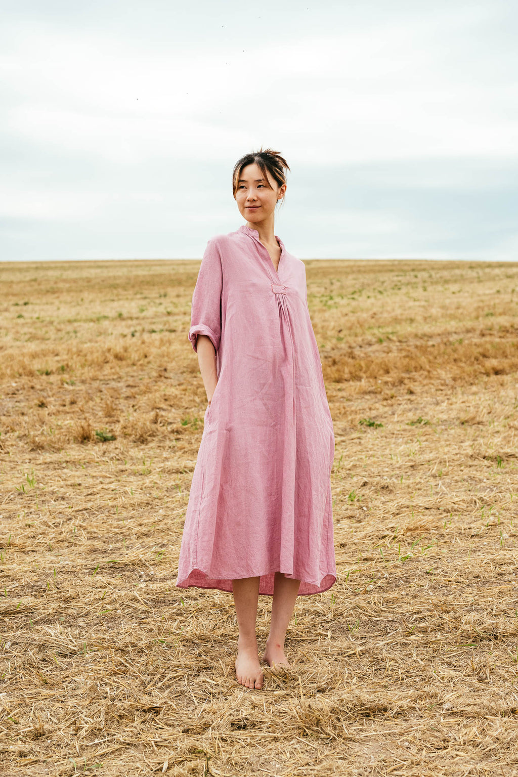 sale dewey dress washed Irish linen