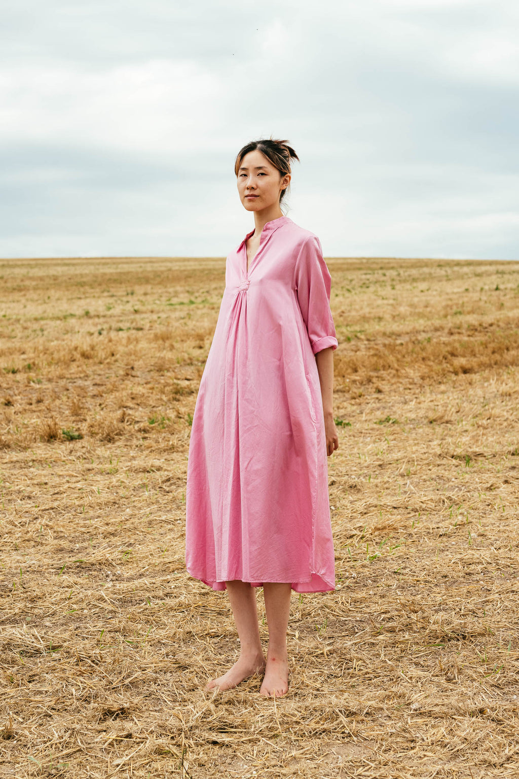 sale dewey dress silk cotton satin