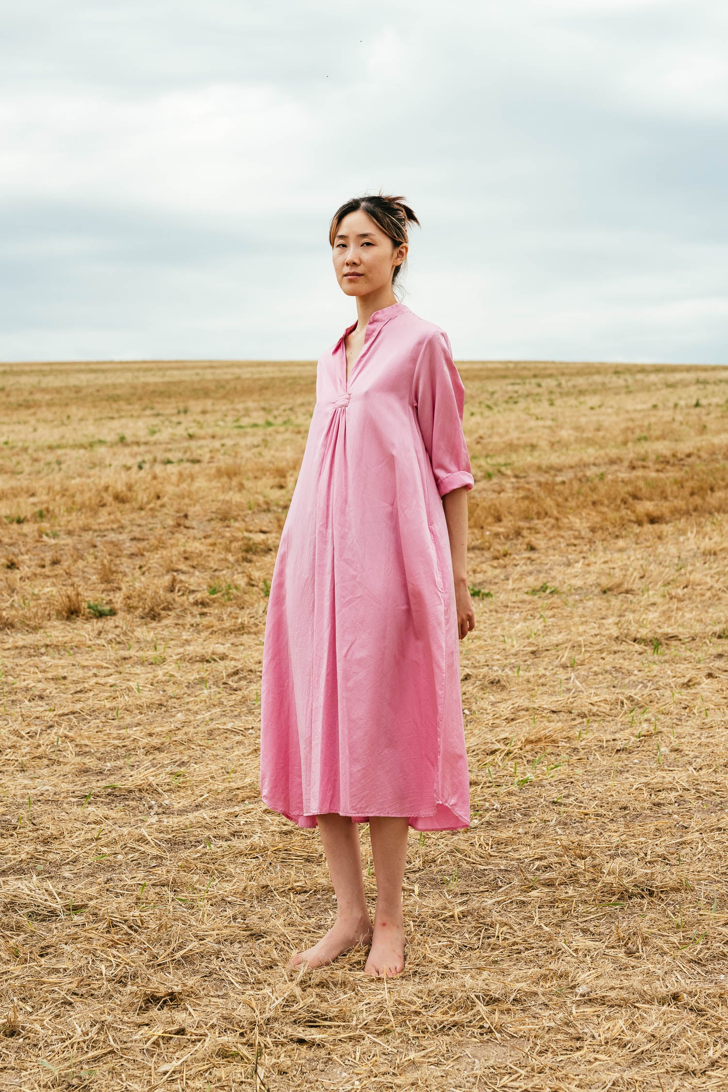 sale dewey dress silk cotton satin