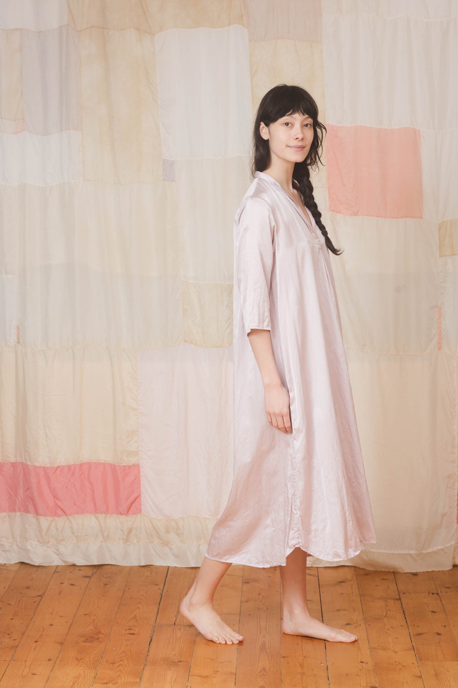 sale dewey dress silk cotton satin