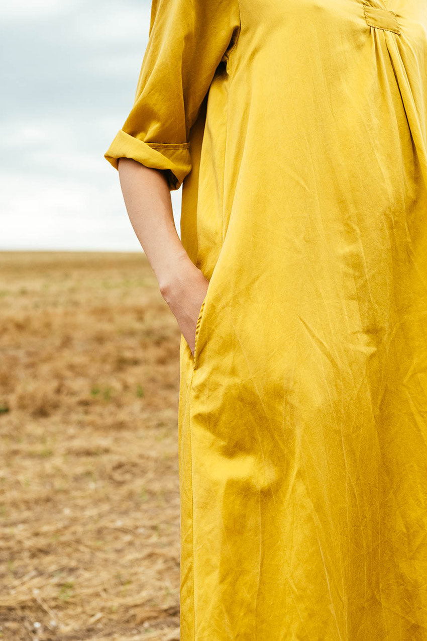 sale dewey dress silk cotton satin