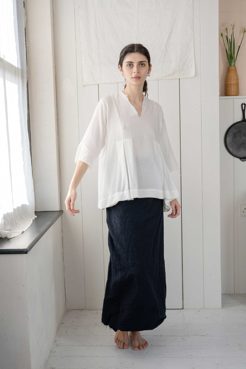 sale double pleat blouse psw