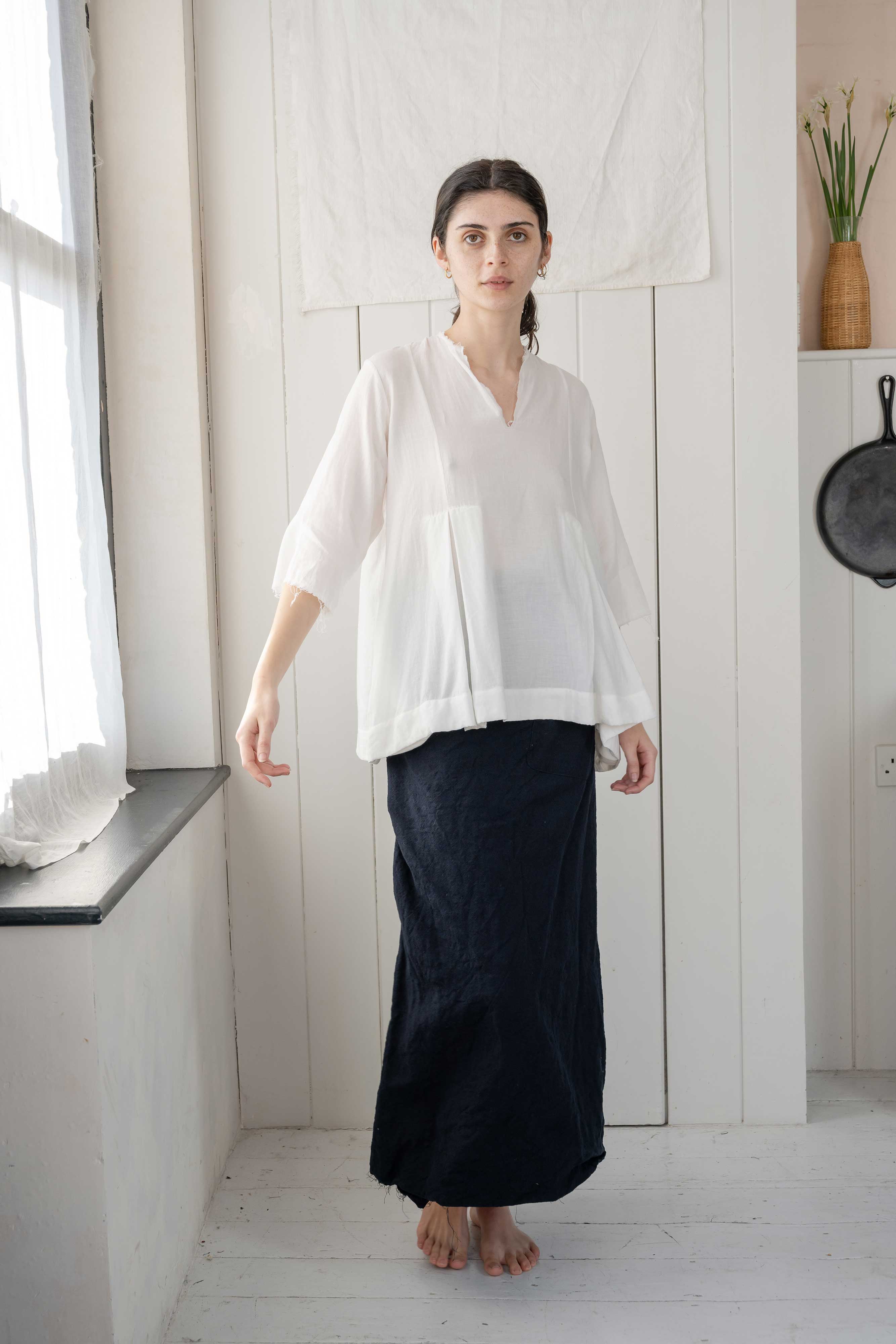 sale double pleat blouse psw