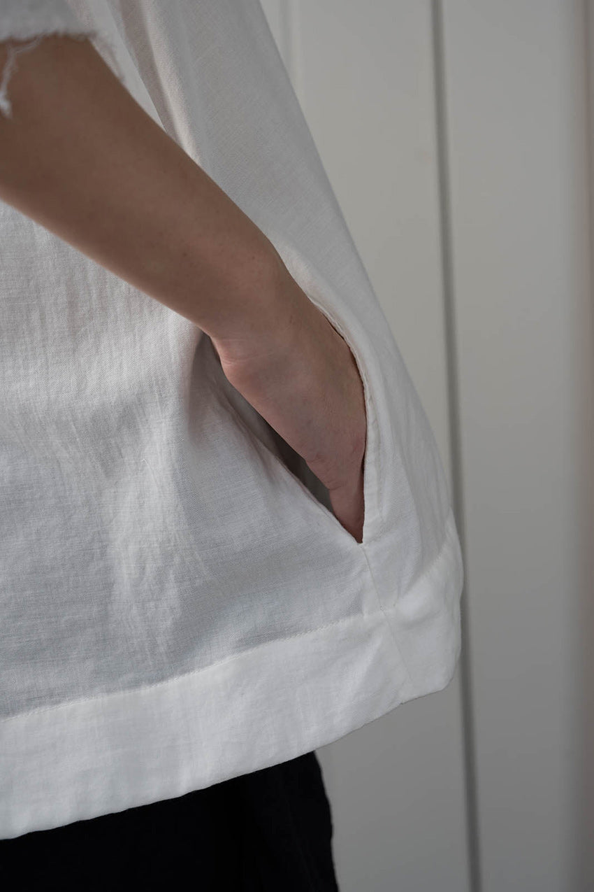 sale double pleat blouse psw