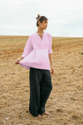 sale double pleat top cotton