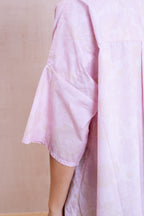easy shirt rose print cotton poplin