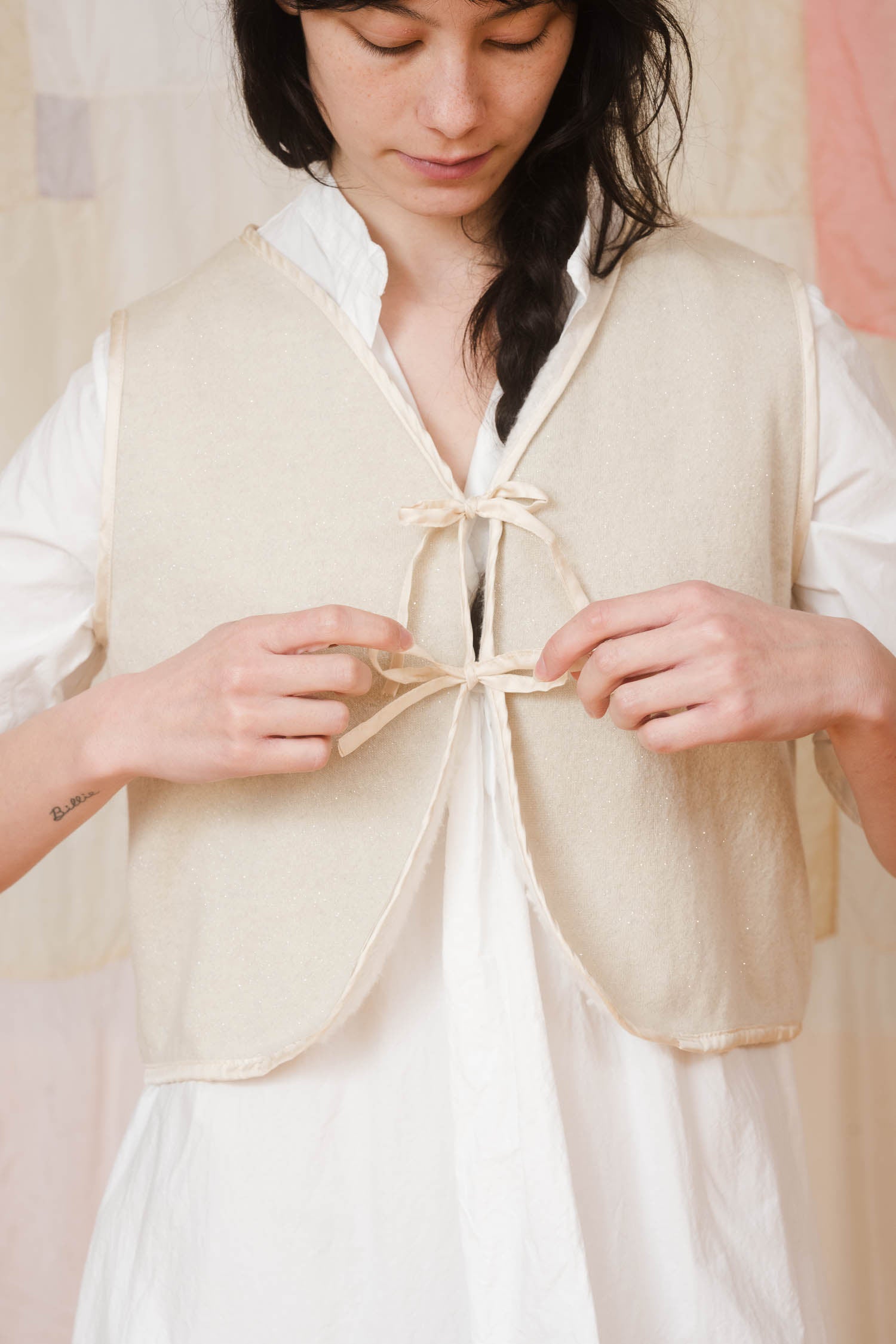 sale sparkly tie vest