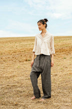 sale freedom pants linen chambray