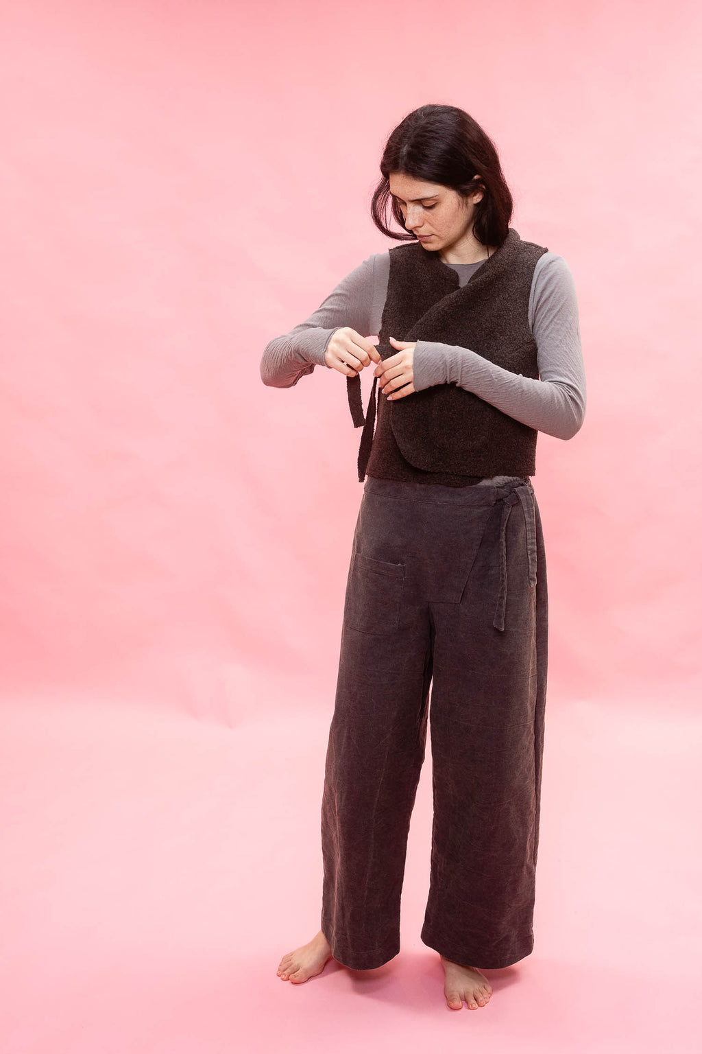flight vest reversible wool