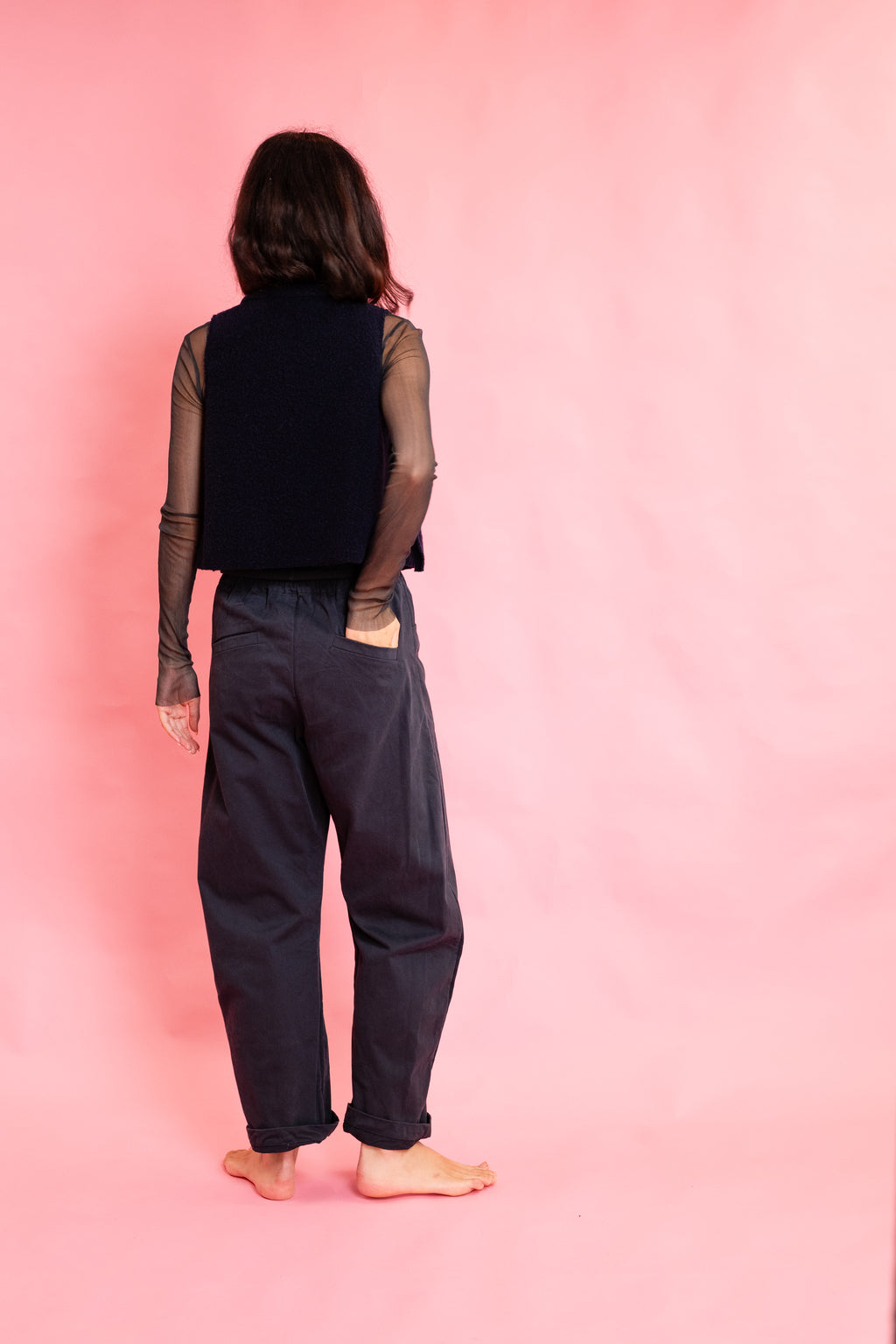 flight vest reversible wool
