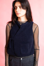 flight vest reversible wool