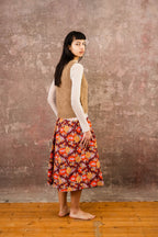 plain fluffy alpaca vest