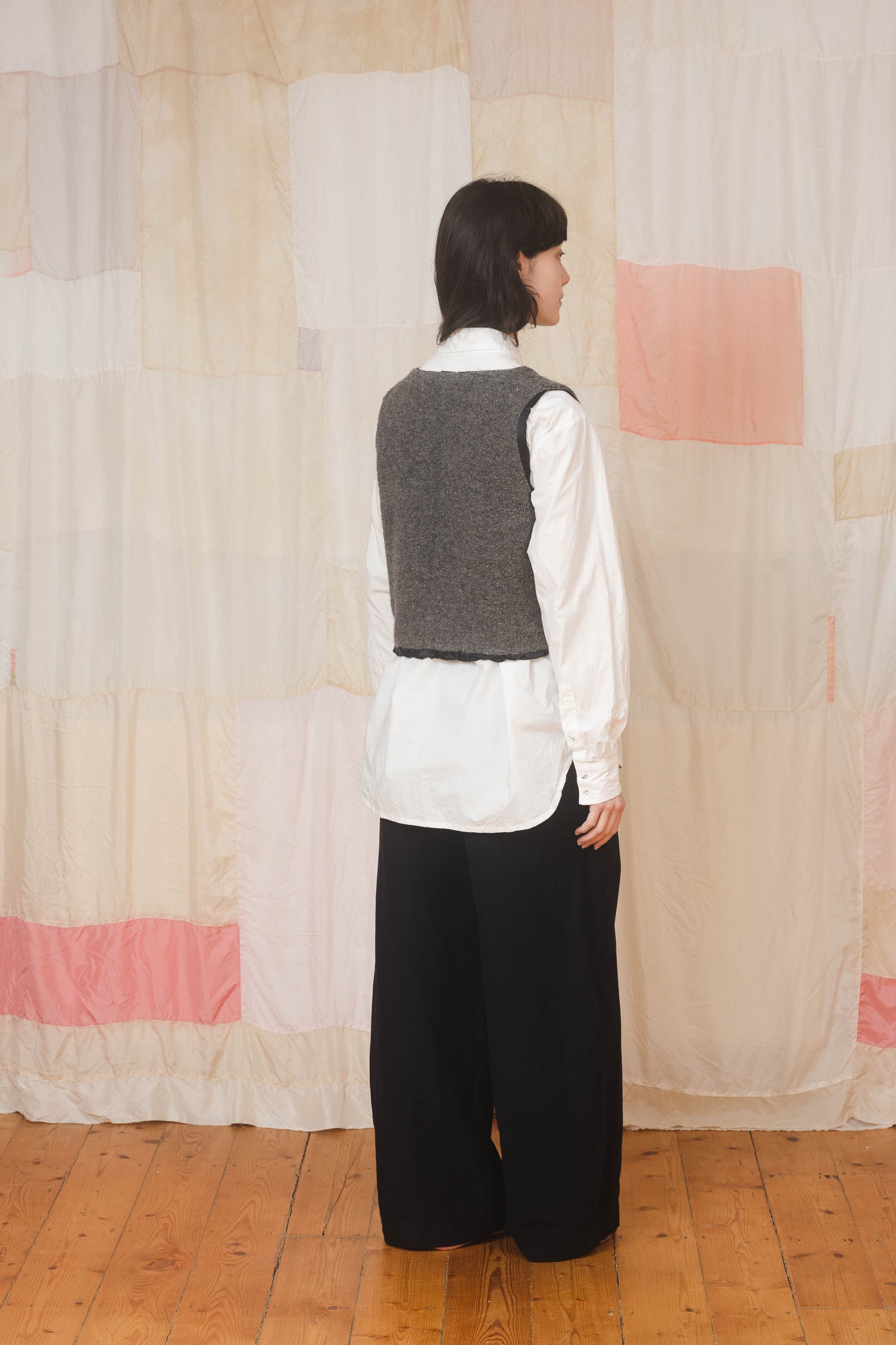 sale fluffy tie vest