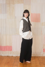 sale fluffy tie vest
