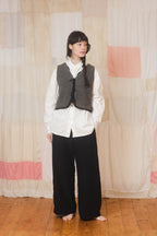 sale fluffy tie vest