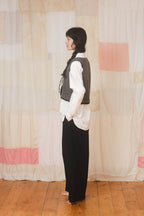 sale fluffy tie vest