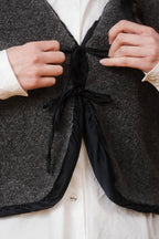 sale fluffy tie vest
