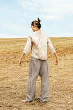 sale freedom pants linen chambray