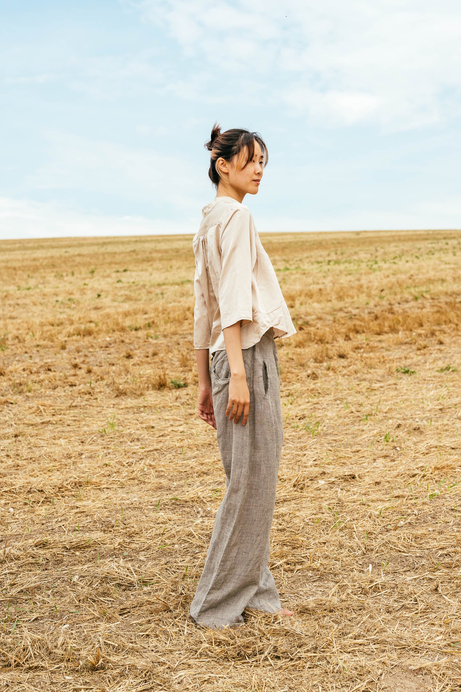 sale sunny shirt silk cotton satin
