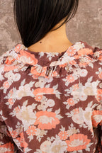 frill blouse silk cotton voile print