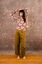 frill blouse silk cotton voile print